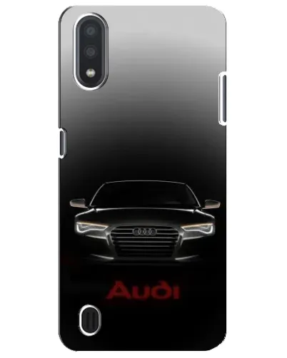 Чехол для Samsung Galaxy M01 Core (A013F) с картинкой «Audi — градиентный контур»