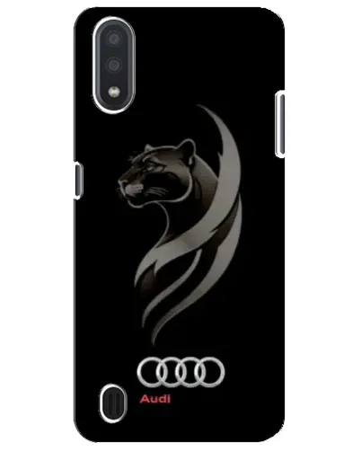 Чехол для Samsung Galaxy M01 Core (A013F) с картинкой «Графика — пантера и Audi»