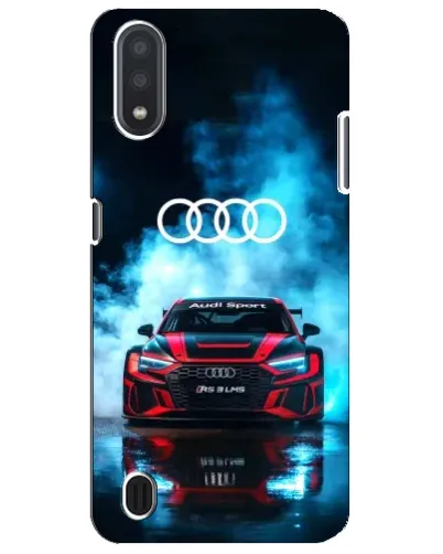 Чехол для Samsung Galaxy M01 Core (A013F) с картинкой «Audi Sport — неон»