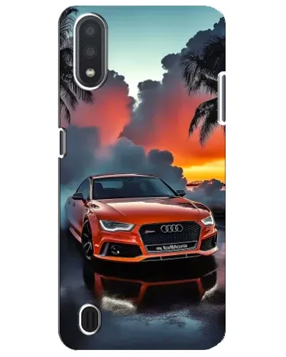 Чехол для Samsung Galaxy M01 Core (A013F) с картинкой «Audi — закат»