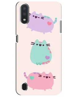 Чехол для Samsung Galaxy M01 Core (A013F) с картинкой «Pusheen трио» Чехол для Samsung Galaxy M01 Core (A013F) с картинкой «Pusheen трио»