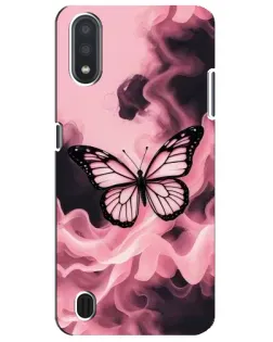 Чехол для Samsung Galaxy M01 Core (A013F) с картинкой «Бабочка в дыму»