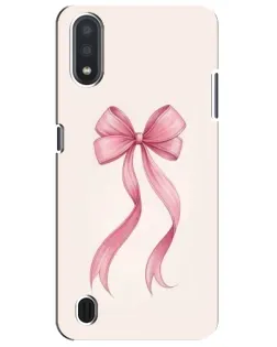 Чехол для Samsung Galaxy M01 Core (A013F) с картинкой «Розовый бант»