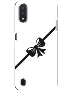 Чехол для Samsung Galaxy M01 Core (A013F) с картинкой «Диагональный бант»