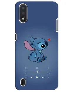 Чехол для Samsung Galaxy M01 Core (A013F) с картинкой «Музыкальный Stitch»
