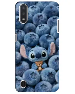 Чехол для Samsung Galaxy M01 Core (A013F) с картинкой «Стич и голубика»