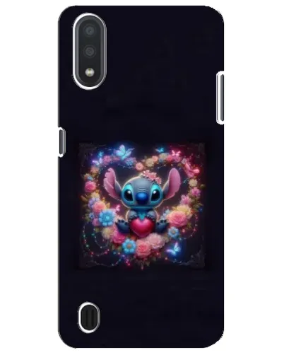 Чехол для Samsung Galaxy M01 Core (A013F) с картинкой «Stitch в цветах» Чехол для Samsung Galaxy M01 Core (A013F) с картинкой «Stitch в цветах»