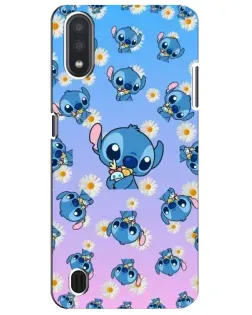 Чехол для Samsung Galaxy M01 Core (A013F) с картинкой «Паттерн со Стичем»