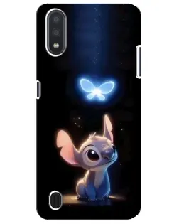 Чехол для Samsung Galaxy M01 Core (A013F) с картинкой «Сияющий Стич»