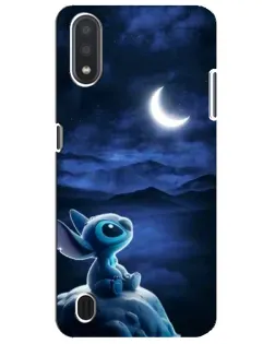 Чехол для Samsung Galaxy M01 Core (A013F) с картинкой «Лунная ночь Стича»