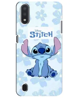 Чехол для Samsung Galaxy M01 Core (A013F) с картинкой «Stitch среди цветов»