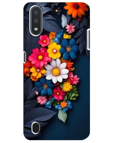 Чехол для Samsung Galaxy M01 Core (A013F) с картинкой «Цветочная феерия»