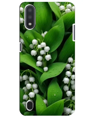 Чехол для Samsung Galaxy M01 Core (A013F) с картинкой «Ландыши в зелени»