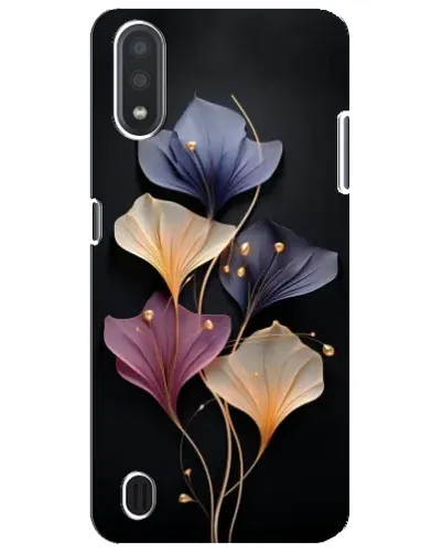 Чехол для Samsung Galaxy M01 Core (A013F) с картинкой «Лиловые цветы грации»