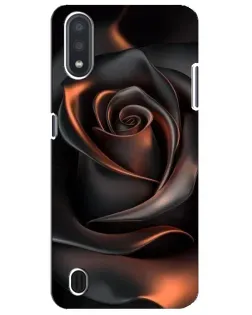 Чехол для Samsung Galaxy M01 Core (A013F) с картинкой «Шелковая черная роза» Чехол для Samsung Galaxy M01 Core (A013F) с картинкой «Шелковая черная роза»