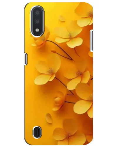 Чехол для Samsung Galaxy M01 Core (A013F) с картинкой «Золотые лепестки»