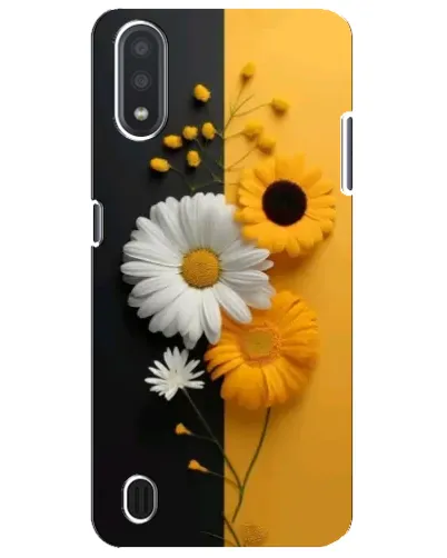 Чехол для Samsung Galaxy M01 Core (A013F) с картинкой «Подсолнух и ромашка»