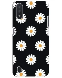Чехол для Samsung Galaxy M01 Core (A013F) с картинкой «Ромашки на черном» Чехол для Samsung Galaxy M01 Core (A013F) с картинкой «Ромашки на черном»