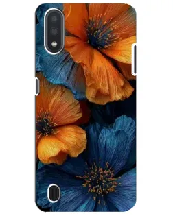 Чехол для Samsung Galaxy M01 Core (A013F) с картинкой «Яркая сине-оранжевая флора» Чехол для Samsung Galaxy M01 Core (A013F) с картинкой «Яркая сине-оранжевая флора»