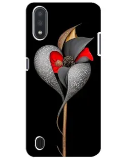 Чехол для Samsung Galaxy M01 Core (A013F) с картинкой «Серебряный фантазийный цветок» Чехол для Samsung Galaxy M01 Core (A013F) с картинкой «Серебряный фантазийный цветок»