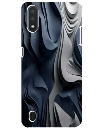 Чехол для Samsung Galaxy M01 Core (A013F) с картинкой «Объемные синие складки» Чехол для Samsung Galaxy M01 Core (A013F) с картинкой «Объемные синие складки»