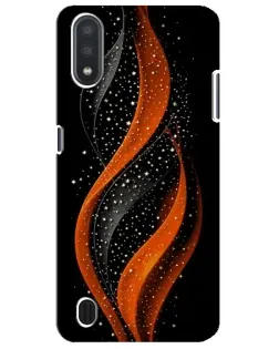 Чехол для Samsung Galaxy M01 Core (A013F) с картинкой «Огненная звездная волна»