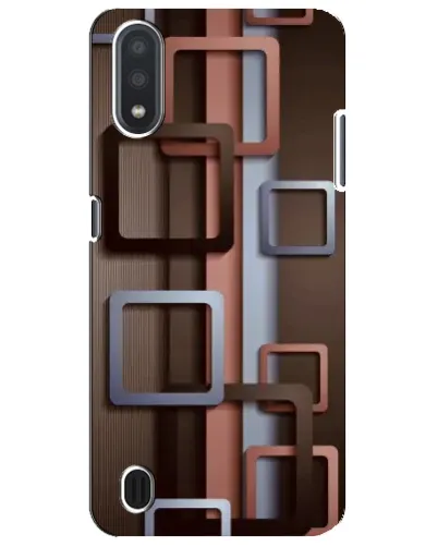 Чехол для Samsung Galaxy M01 Core (A013F) с картинкой «Коричневые объемные квадраты» Чехол для Samsung Galaxy M01 Core (A013F) с картинкой «Коричневые объемные квадраты»