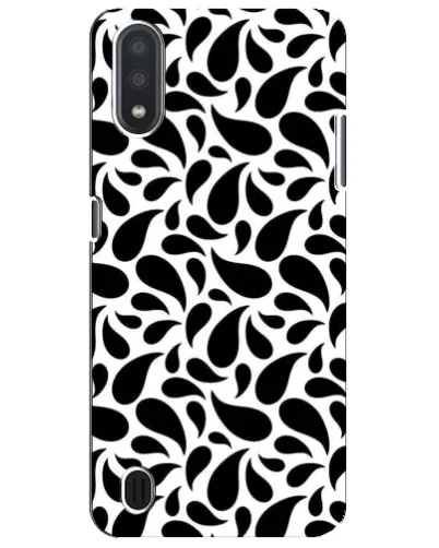 Чехол для Samsung Galaxy M01 Core (A013F) с картинкой «Контрастные черные капли» Чехол для Samsung Galaxy M01 Core (A013F) с картинкой «Контрастные черные капли»