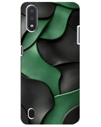 Чехол для Samsung Galaxy M01 Core (A013F) с картинкой «Зеленые кожаные волны» Чехол для Samsung Galaxy M01 Core (A013F) с картинкой «Зеленые кожаные волны»