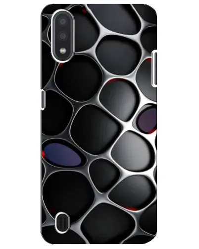 Чехол для Samsung Galaxy M01 Core (A013F) с картинкой «Объемная темная решетка» Чехол для Samsung Galaxy M01 Core (A013F) с картинкой «Объемная темная решетка»