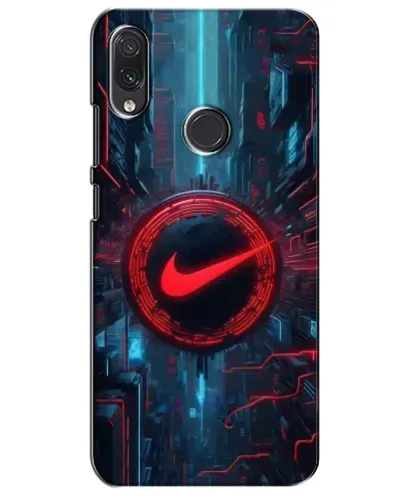 Чехол для Samsung Galaxy M01s с картинкой «Техногенный стиль Nike»