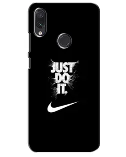 Чехол для Samsung Galaxy M01s с картинкой «Текстовый принт Nike»