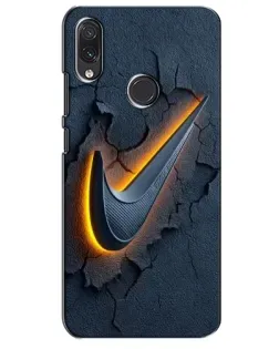 Чехол для Samsung Galaxy M01s с картинкой «Объемный логотип Найк»