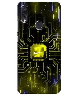 Чехол для Samsung Galaxy M01s с картинкой «Nike — золотая искра»