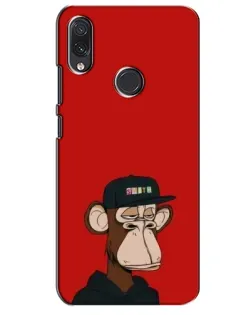 Чехол для Samsung Galaxy M01s с картинкой «Bored Ape — красный фон» Чехол для Samsung Galaxy M01s с картинкой «Bored Ape — красный фон»