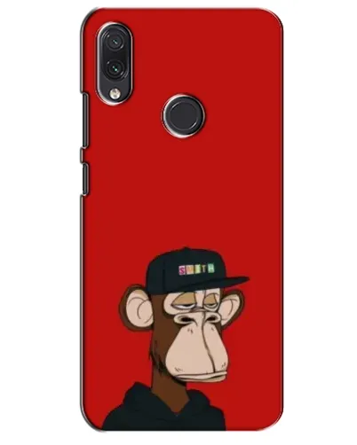 Чехол для Samsung Galaxy M01s с картинкой «Bored Ape — красный фон» Чехол для Samsung Galaxy M01s с картинкой «Bored Ape — красный фон»
