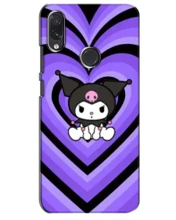 Чехол для Samsung Galaxy M01s с картинкой «Kuromi и фиолетовые сердца»