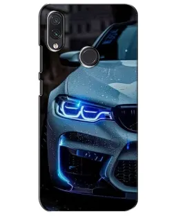 Чехол для Samsung Galaxy M01s с картинкой «Взгляд BMW с синими фарами»