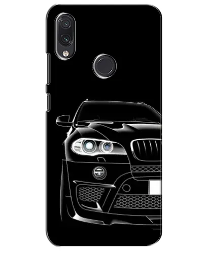 Чехол для Samsung Galaxy M01s с картинкой «Темный силуэт BMW»