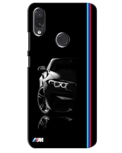 Чехол для Samsung Galaxy M01s с картинкой «Силуэт BMW в темноте»