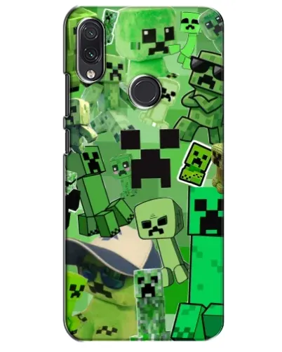 Чехол для Samsung Galaxy M01s с картинкой «Криперы Minecraft»