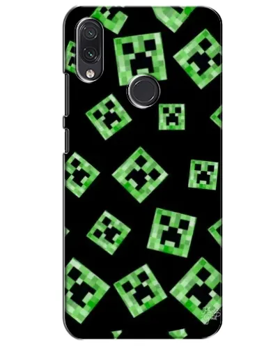 Чехол для Samsung Galaxy M01s с картинкой «Паттерн с криперами»