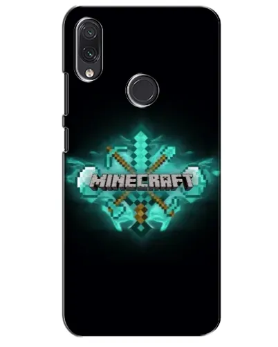 Чехол для Samsung Galaxy M01s с картинкой «Minecraft Diamond лого»