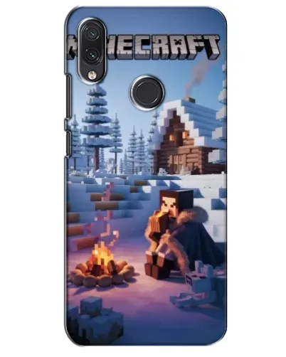 Чехол для Samsung Galaxy M01s с картинкой «Зимний Minecraft»