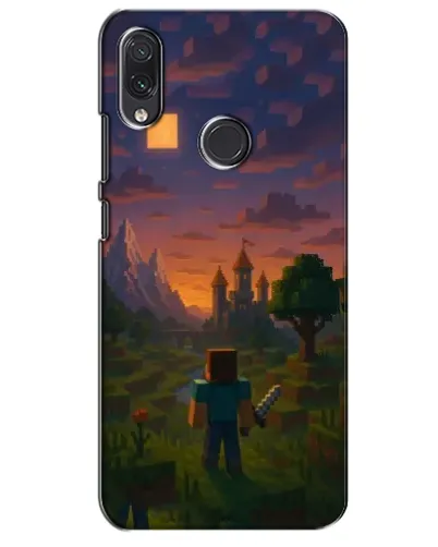 Чехол для Samsung Galaxy M01s с картинкой «Стив у башни»
