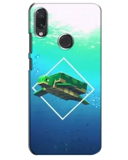 Чехол для Samsung Galaxy M01s с картинкой «Черепаха Minecraft»