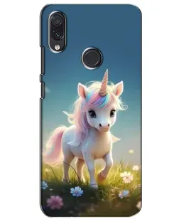 Чехол для Samsung Galaxy M01s с картинкой «Единорог на поляне»