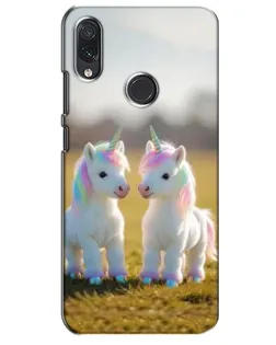 Чехол для Samsung Galaxy M01s с картинкой «Пара единорогов»