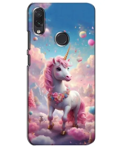 Чехол для Samsung Galaxy M01s с картинкой «Единорог среди облаков»