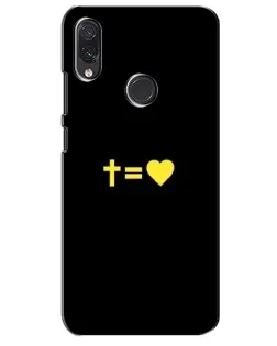 Чехол для Samsung Galaxy M01s с картинкой «Сердце и Крест»